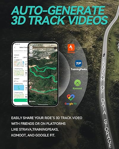 Miniatura 9 de Computadora de bicicleta L3 GPS inalámbrica, pantalla de 2.6 pulgadas, velocímetro de bicicleta Bluetooth ANT+, IPX7 impermeable, retroiluminación