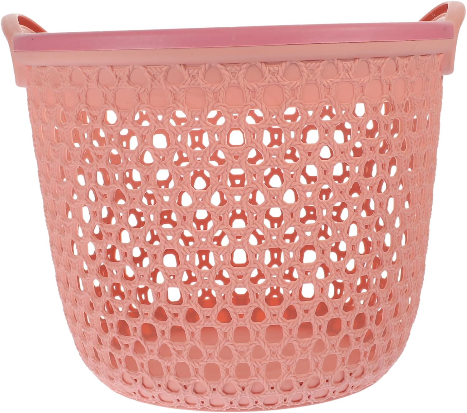 Portable Laundry Hamper with Handle Hollowed Out Medium Clothes Basket for Bathroom Nursery Bedroom Living Room Storage Spacious and Elegant Laundry Organizer