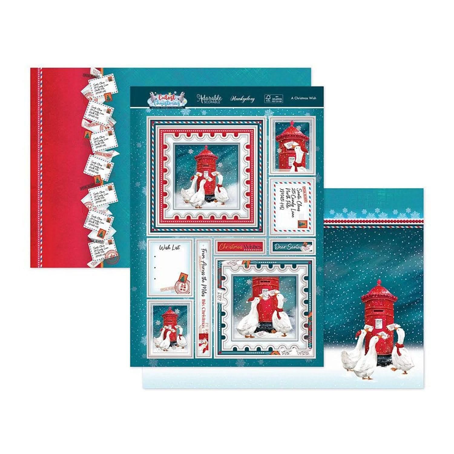 Hunkydory Crafts Cutest Christmas Luxury Topper Set- A Christmas Wish CUTE25-901