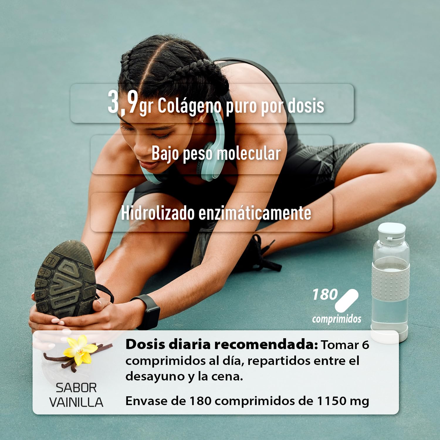 Pack 2 Colágeno Marino Hidrolizado con Magnesio y Ácido Hialurónico + Vitamina C | Soporte para Articulaciones, Huesos y Piel | 360 Comprimidos | Tratamiento 2 Meses | Collmar Drasanvi