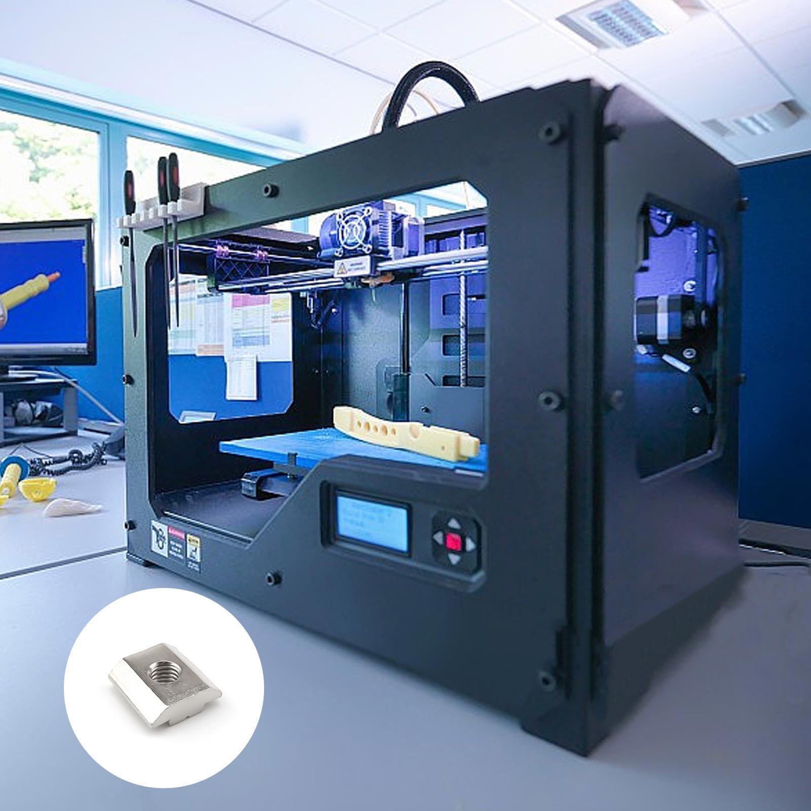 40 Pezzi Dado Scorrevole M6, Kit di Fissaggio per Profilo Alluminio 30x30, Macchine CNC e 3D Stampanti