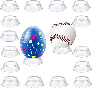 16 Pack Baseball stand ,Easter Eggs Stand ,Reversible Sphere Stand,Cone Display Stands ,for wooden Egg Spheres,Baseball,Golf Ball,Softball,Transparent Invisible Egg Holder