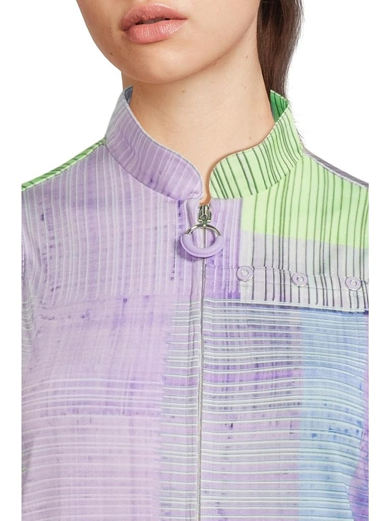 Pink Jamie Sadock Tartan Print Sleeveless Polo