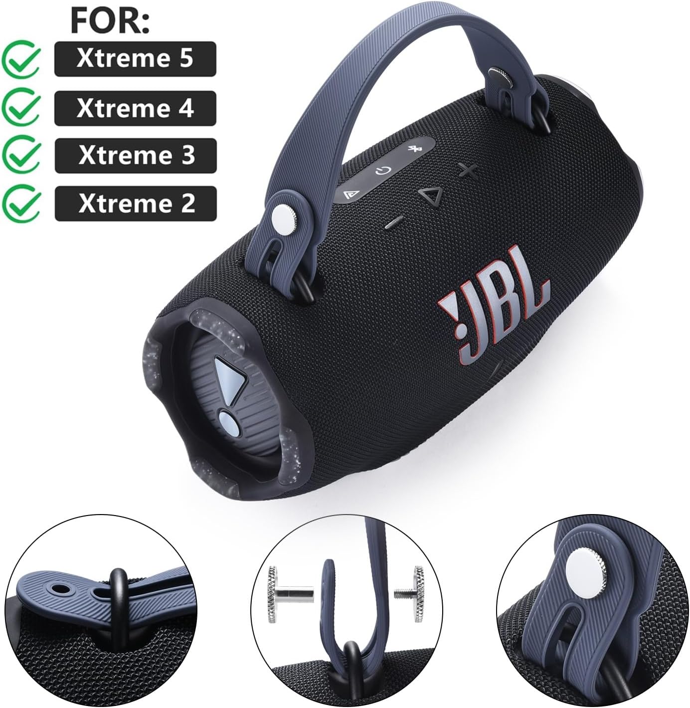 Silicone Handle Strap for JBL Xtreme 5/4/3/2 Speaker image 4