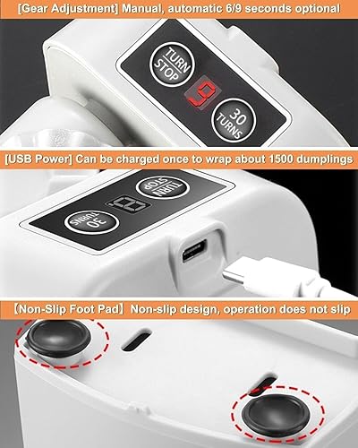 Miniatura 7 de Máquina eléctrica para hacer albóndigas, máquina automática de albóndigas con cuchara y cepillo, prensa china para hacer ravioles Wonton Empanada