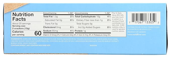 Galletas Wellington Cracker Stoned Wheat 10.6 oz miniatura 2