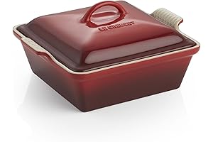 Le Creuset Stoneware Heritage Covered Square Casserole