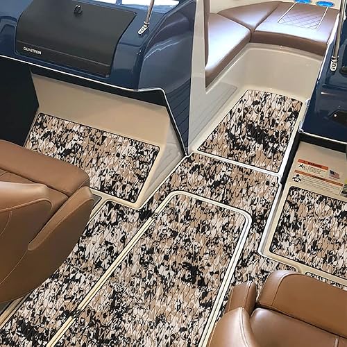 Miniatura 9 de Focean Piso de etilvinilacetato para lancha, cubierta, piso marino de camuflaje, tapete autoadhesivo para lancha a motor, caravana, yate, kayak,