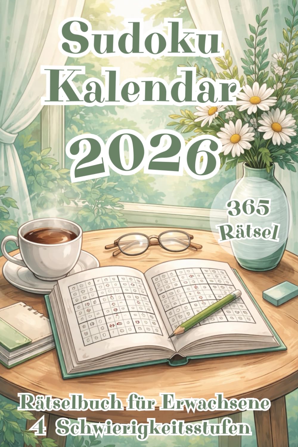 Sudoku kalender 2026: 365 Logikrätsel von Leicht bis Schwer für das ganze Jahr – Täglicher Rätselspaß & Gehirntraining