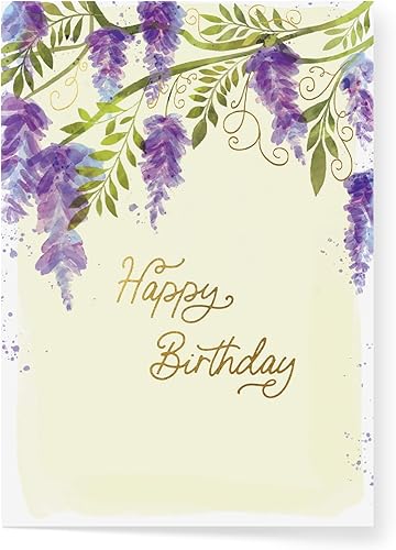 Miniatura 2 de Tarjeta de felicitación desplegable de cumpleaños Designer Pop!  Árbol de glicinia 3D para amigos, familia y personas especiales (1 tarjeta con