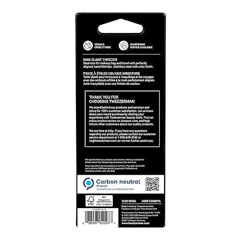 Miniatura 8 de Tweezerman Mini pinzas inclinadas exclusivas de noche azul