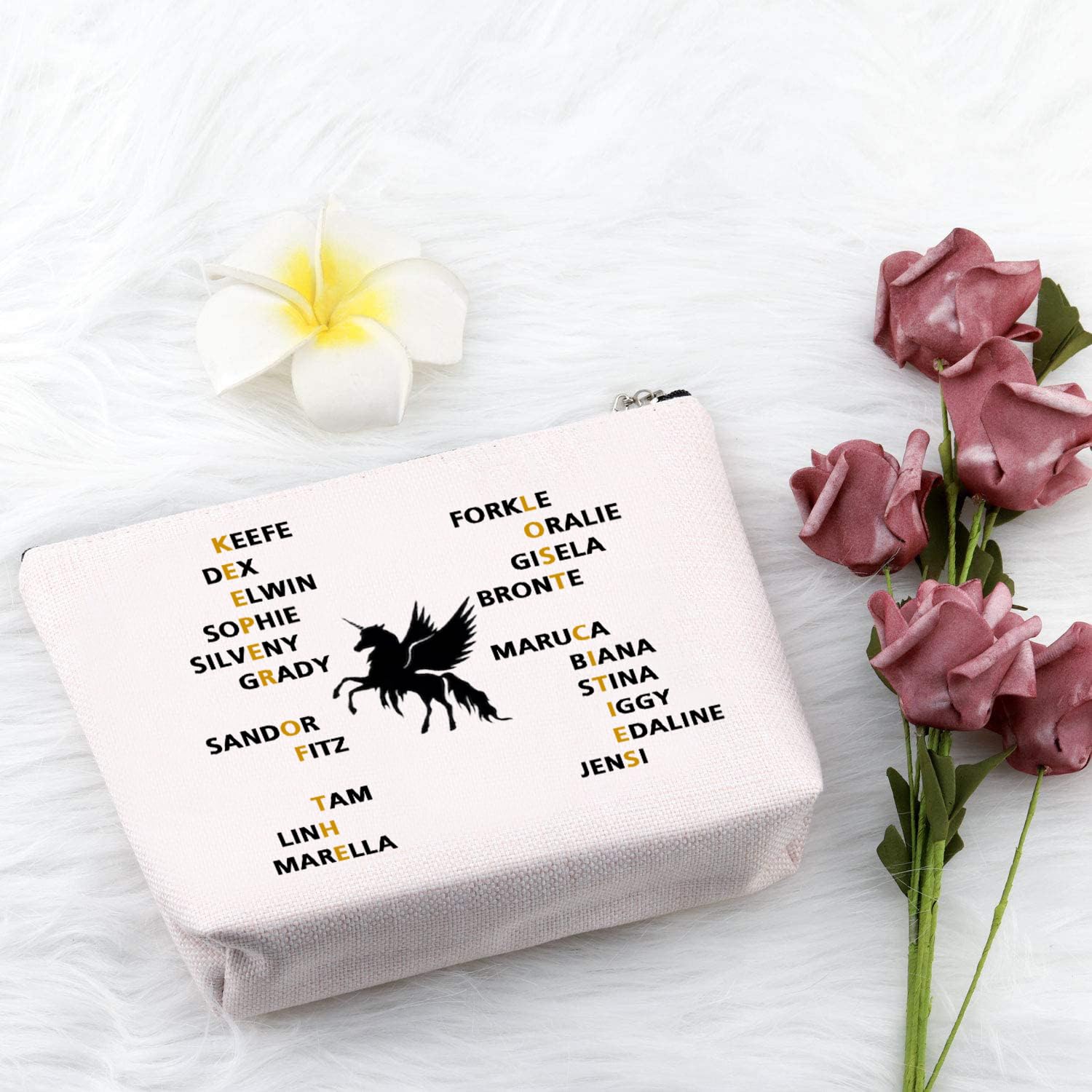PXTIDY Team Foster Kee-fe Makeup Bag Keeper of The Lost Cities Characters Cosmetic Bag KOTLC Novel Inspired Bookish Gift - Image 2