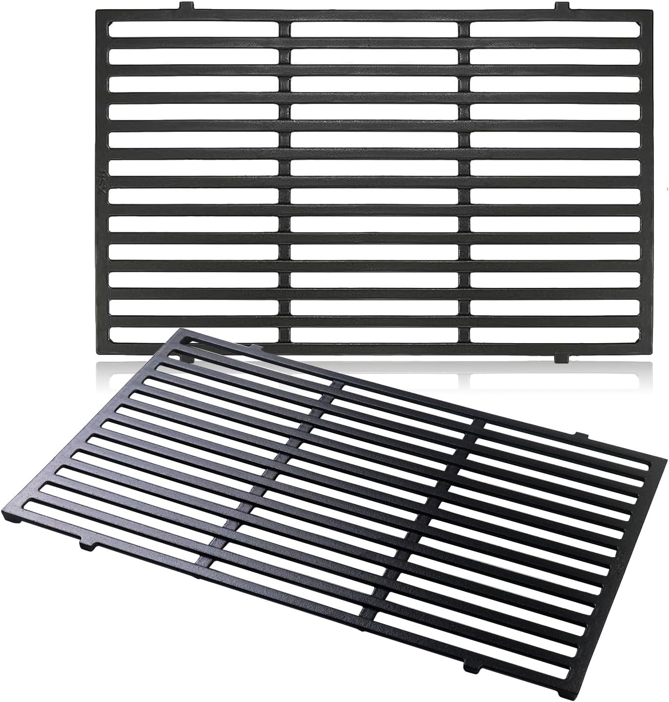 7524 Cooking Grill Grates for Weber Genesis 300 Series, 19.5" Porcelain-Enameled Cast-Iron Grates for E310 E320 E330 S310 S320 S330 EP/CEP310 EP/CEP320 EP/CEP330 Grill Parts Replacement 7528