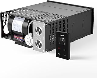 FOGATTI 30,000 BTU RV Furnace Complete Kit - Forced Air Heater with Digital Thermostat for Fifth Wheel, Motorhome & Travel Trailer
