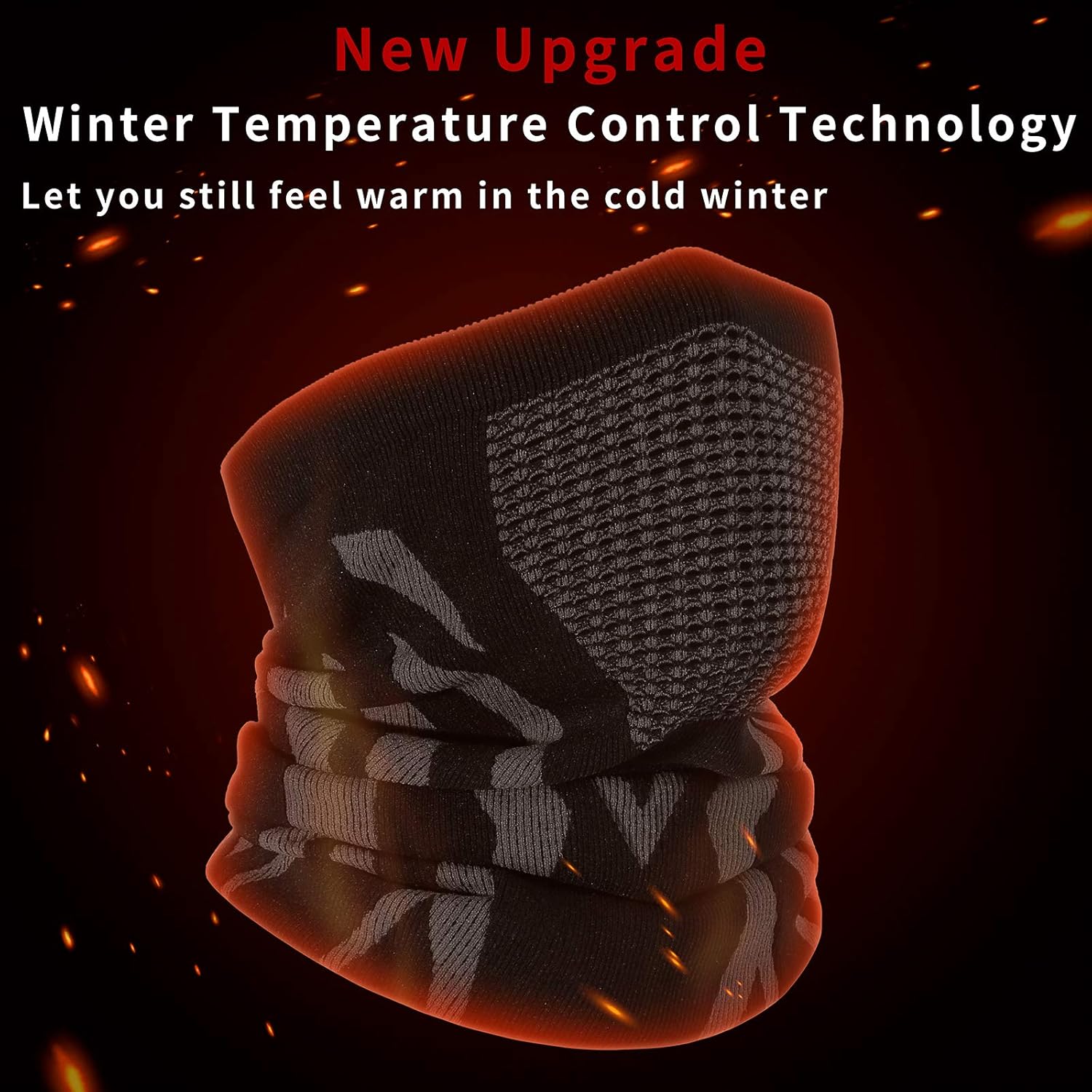 Achiou Winter Neck Gaiter Warmer Face Mask Cover For Men Women Soft Comfortable for Running Skiing Outdoor in Cold Weather at  Women’s Clothing store