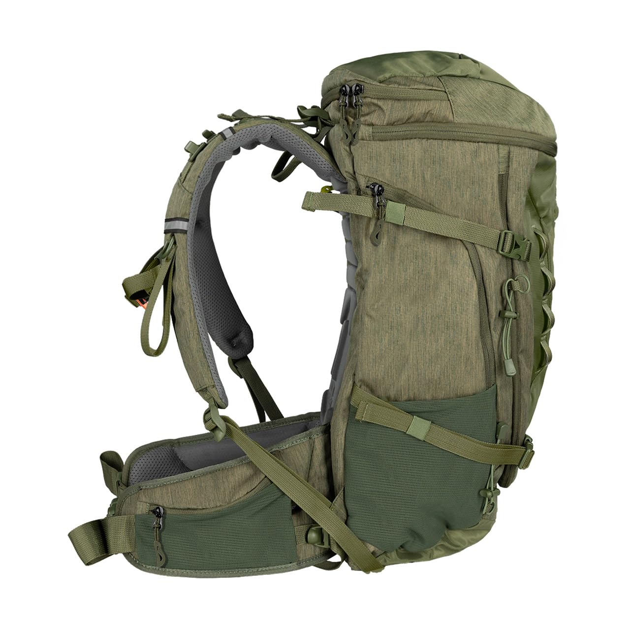 Alpinus - Plecak turystyczny Otway 40 L, plecak sportowy i outdoorowy, trekkingowy o solidnych, wodoodpornych właściwościach, ergonomicznie uformowany - oliwkowy
