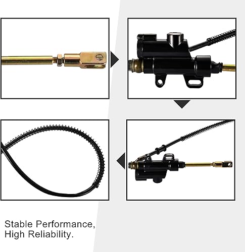 Miniatura 4 de GOOFIT Coolster SDG SSR 107 110 125 I BK12 - Ensamble de pinza de cilindro maestro de freno trasero