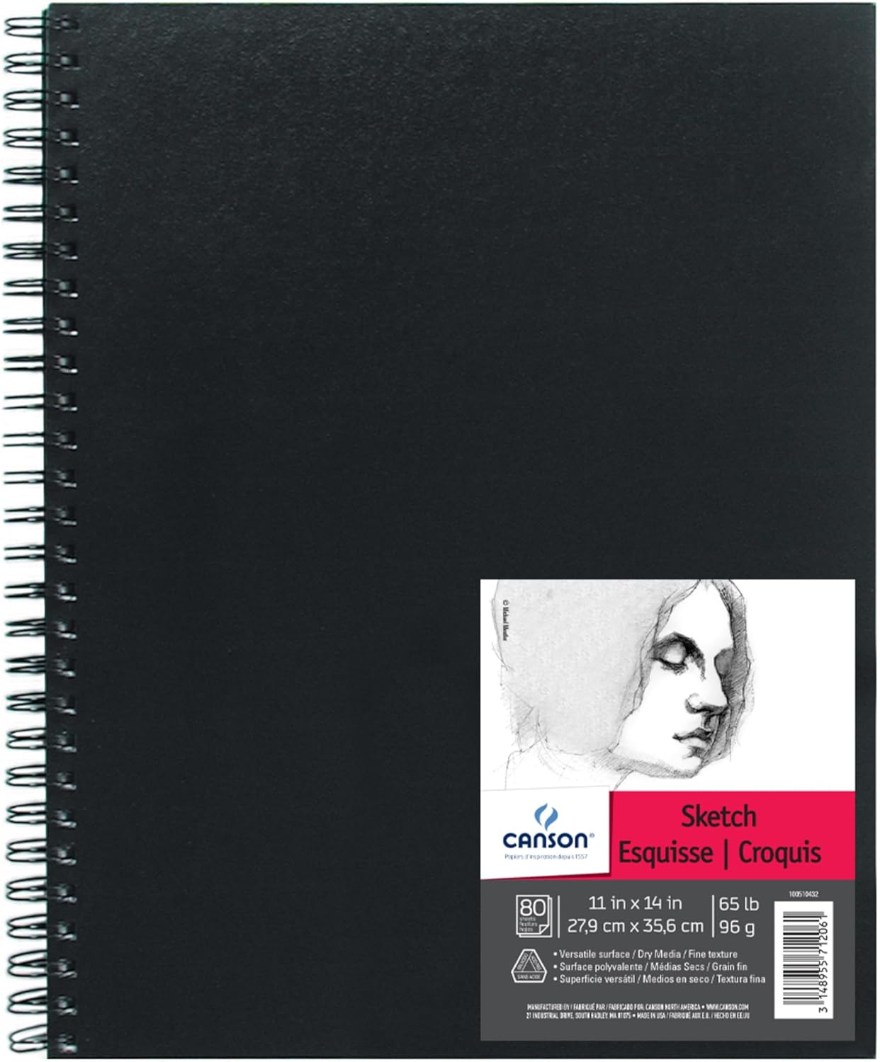 Canson Artist Series Sketchbook, 11x14, 160 sheets