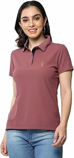 STELLERS Women's Premium Polo T-Shirt, Regular Fit | Odour Resistant | Wrinkle Free | Quick Dry | Stretchable | Lightweigh... Price In India