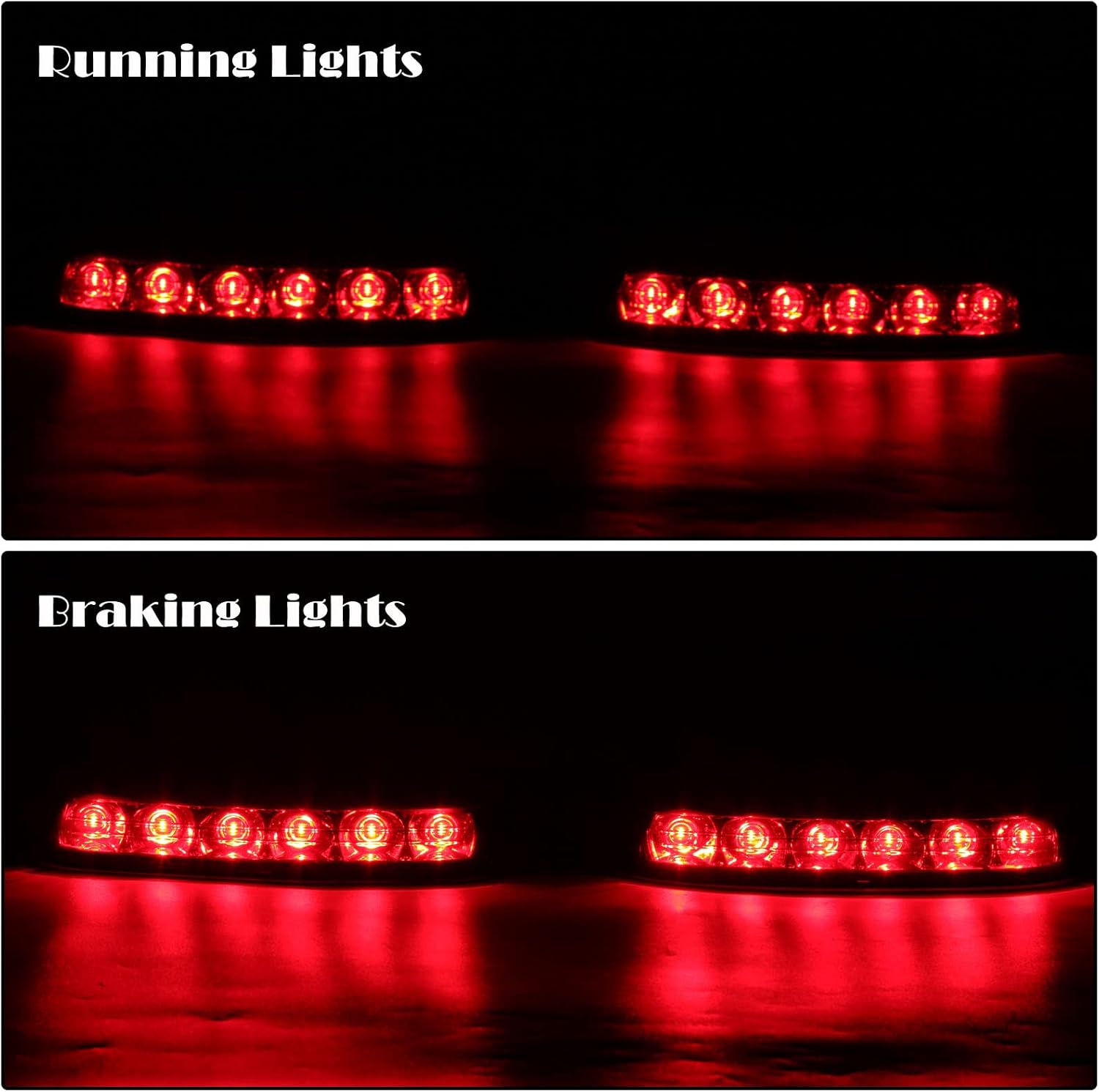 JMTBNO Saddlebag Housing Tail Run Brake Turn Light Lamp LED Len for Touring Street Road Glide CVO Electra Glide Ultra Classic Ultra Limited CVO 2014-2022 (Black-Smoke)