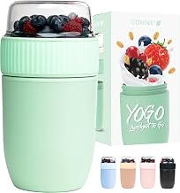 Coninx Muesli to Go Airtight Bowl with 2 Compartments - Yogurt Container