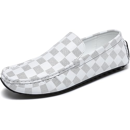 Mens's Loafers Genuine Leather Penny Loafers Slip on Casual Shoes Non Slip Lightweight Office Shoes