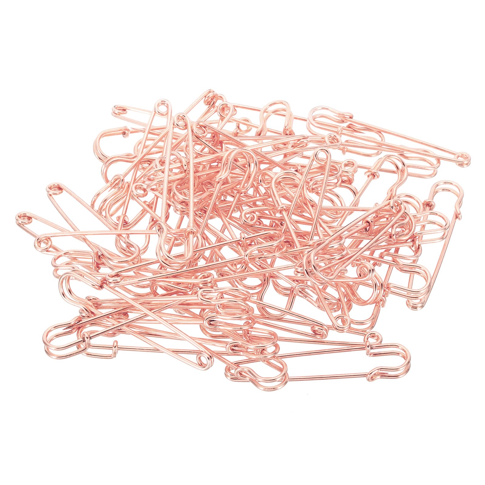 YOKIVE 32 Pcs Safety Pins, Large Metal Sewing Pins, Rose Gold, 2.28 Inch