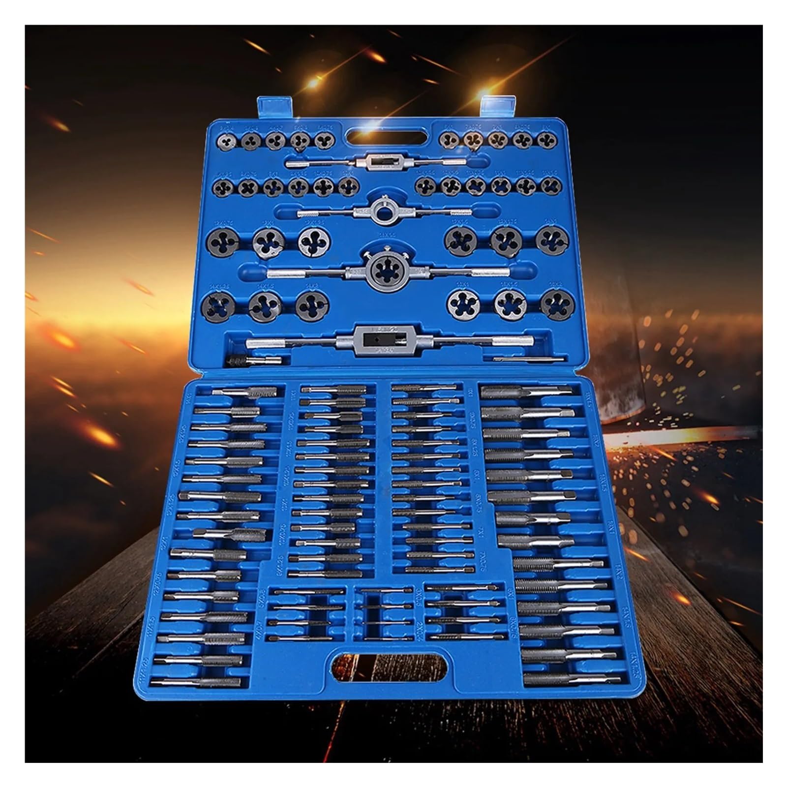 Set M2‑ Maschi filettati con dado for viti impugnatura a chiave Kit di utensili manuali Maschiatura