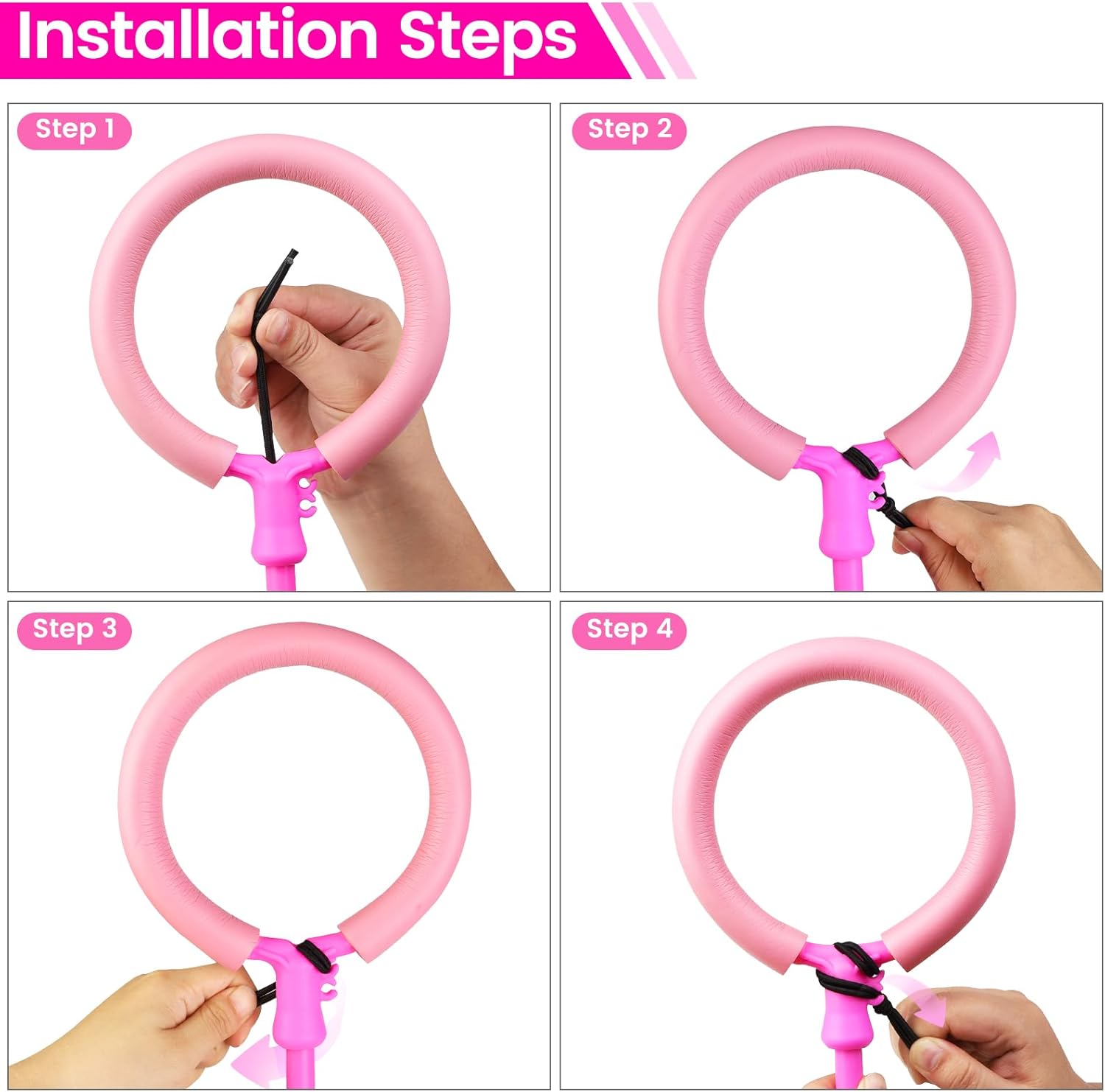 Skip Ball - Foldable Colorful Flash Wheel Indoor Outdoor Game Fitness Toys for Kids, Cool Kids Toys Christmas Birthday Gifts for Girls Boys Age 6 7 8 9 10+ Year Old