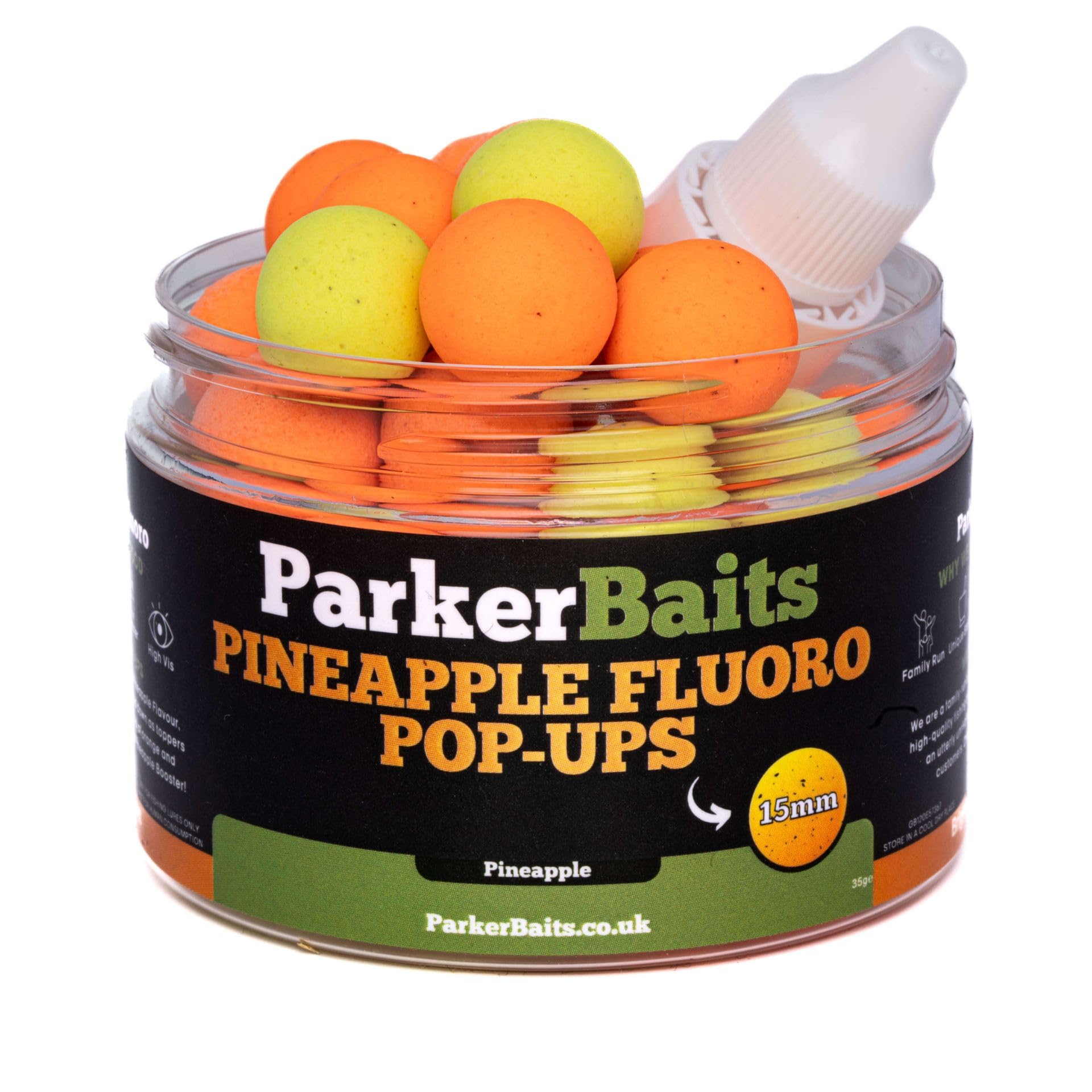 ParkerBaits Pineapple Fluoro Pop-ups 15mm