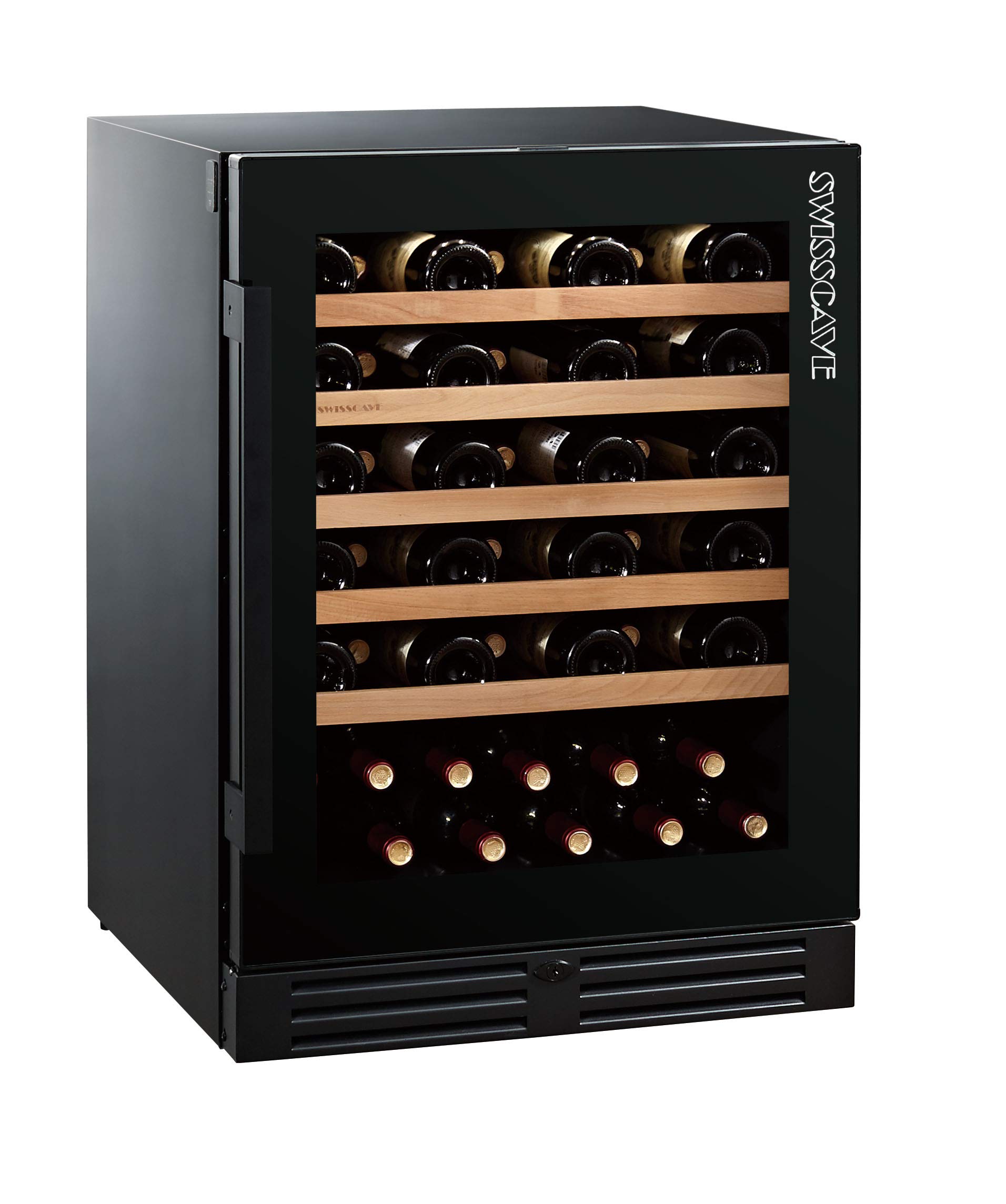 Black Edition 1-Zonen Weinklimaschrank WLB-160F (47-55 Fl.)