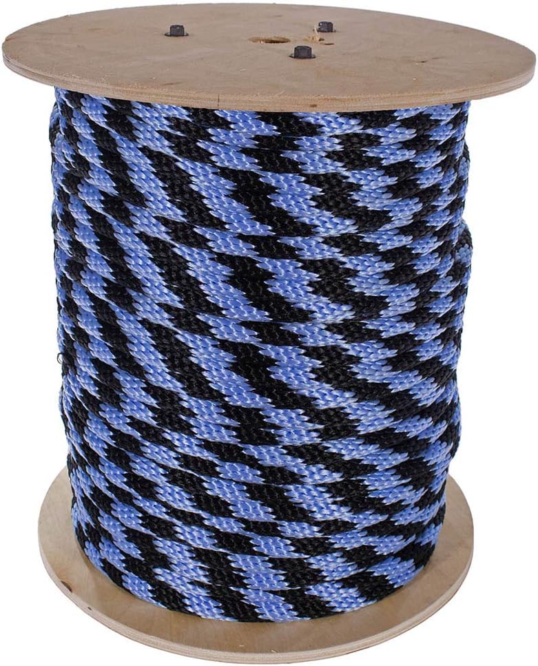 Rope and Cord Solid Braid Multifilament Polypropylene Rope- 5/8 Inch- Over 20 Colors