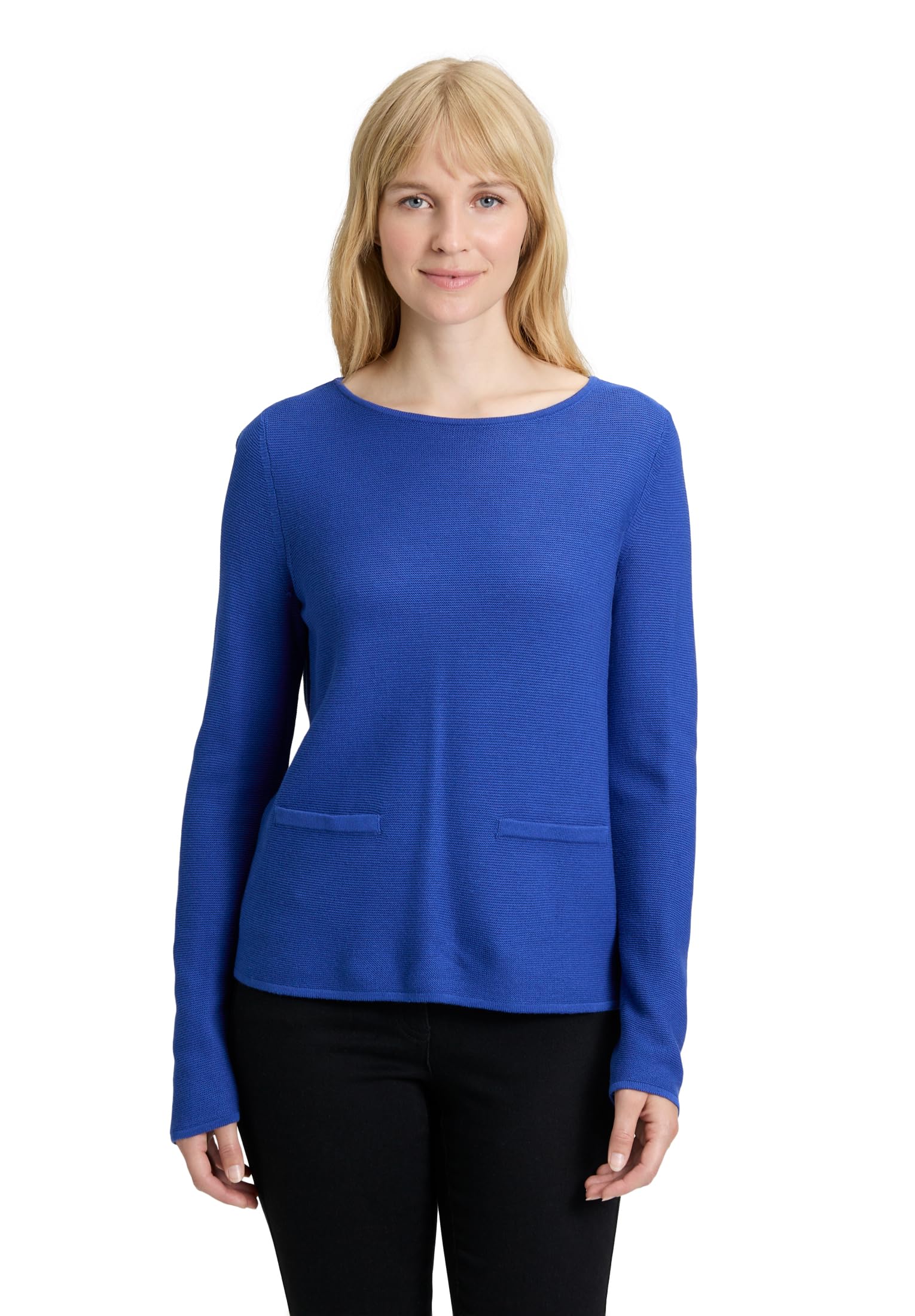 Betty Barclay Damen Feinstrickpullover mit aufgesetzten Taschen