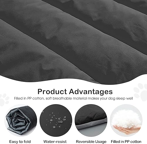 Miniatura 3 de Heeyoo Cama para perros al aire libre, impermeable, lavable a máquina y portátil, tapete plegable para mascotas para perros pequeños, medianos y