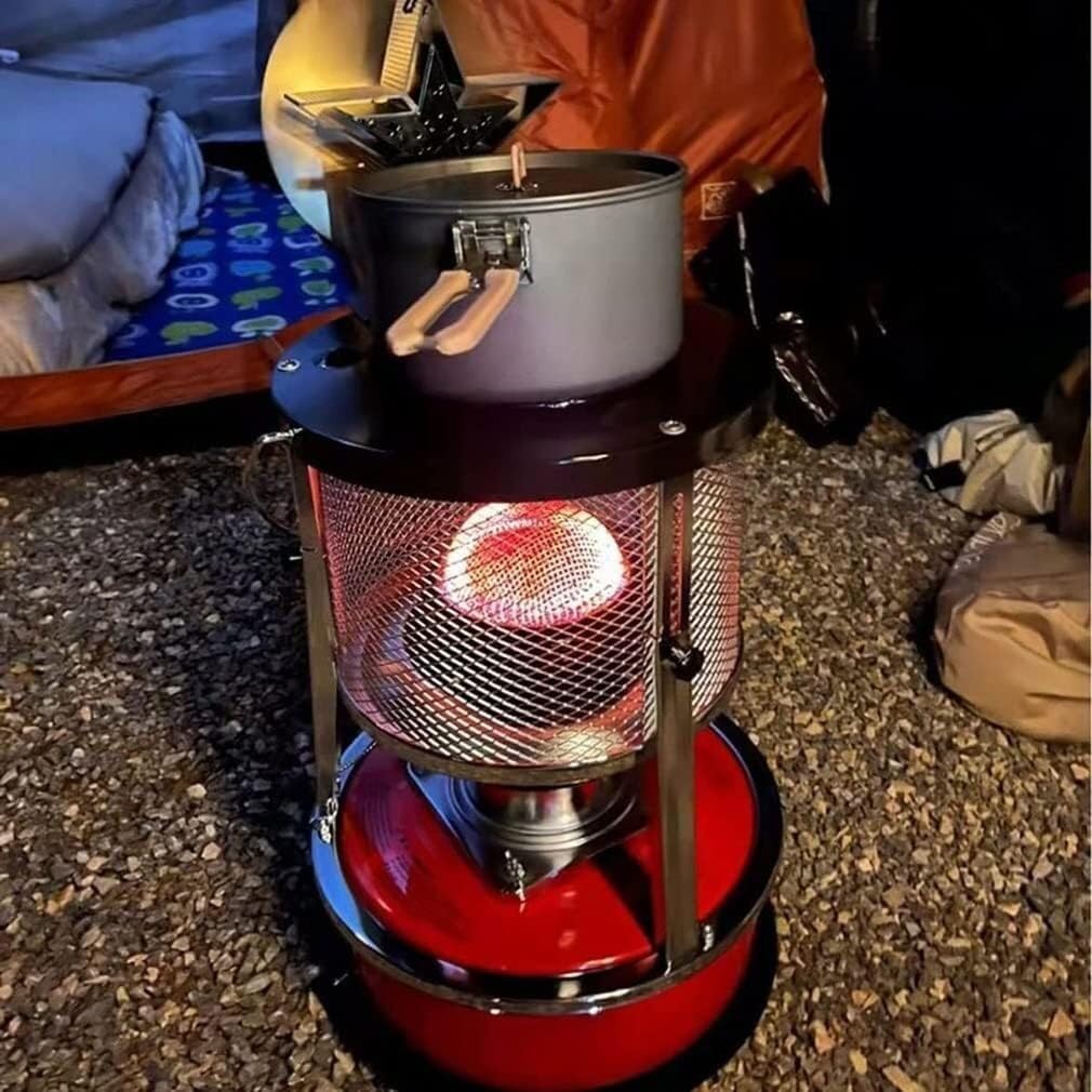 Namiot zewnętrzny Kuchenka na naftę Campingowe grzejniki olejowe Patio Grzejnik awaryjny na kemping Piesze wycieczki Piknik Wydajny bez(4.6L/Red)