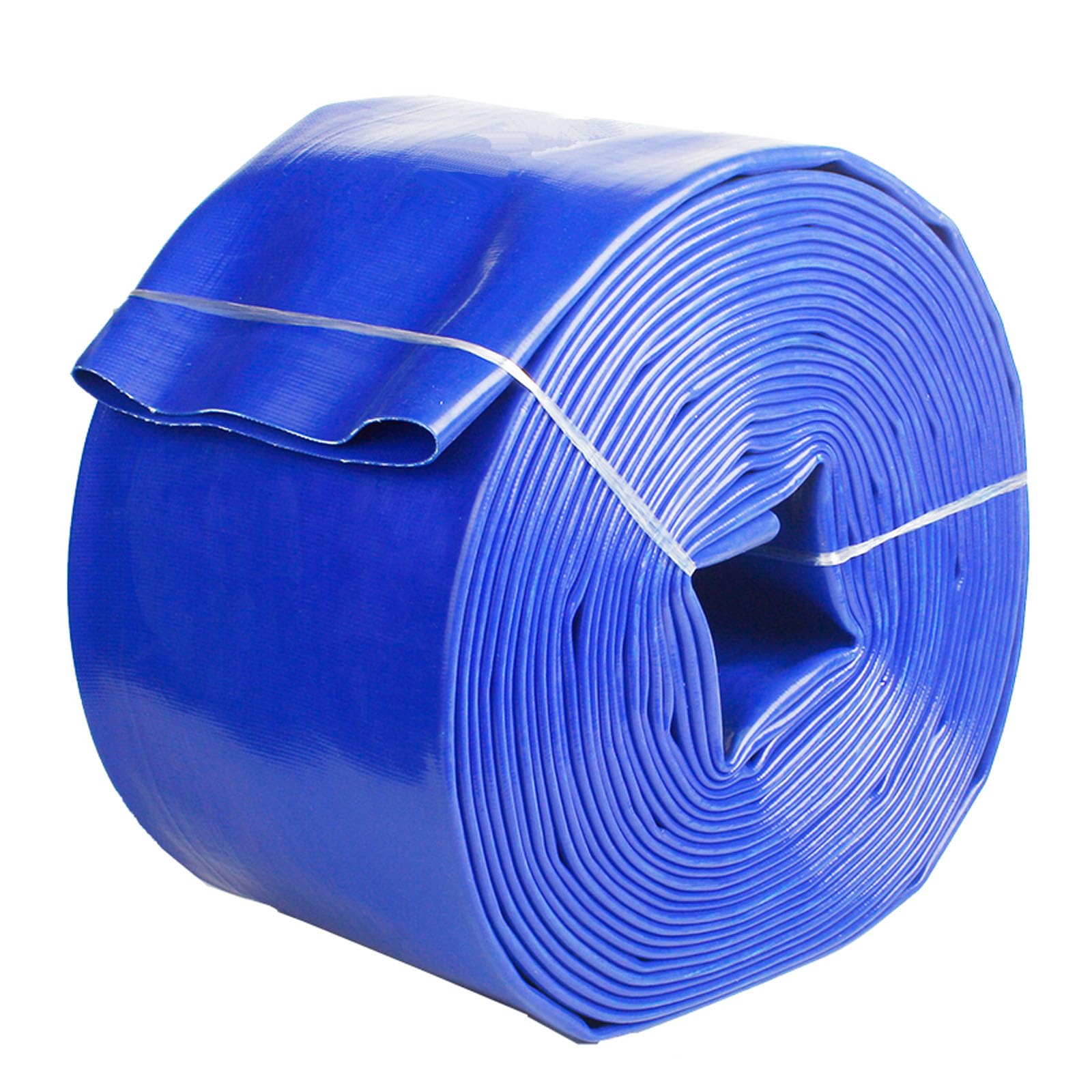 Lcuvimpex 20M Pool Backwash Hose, Flat Drainage Hose, Pvc Fabric Lay Discharge, 1-10 Inch For Swimming Pool(,1.2-Inch)