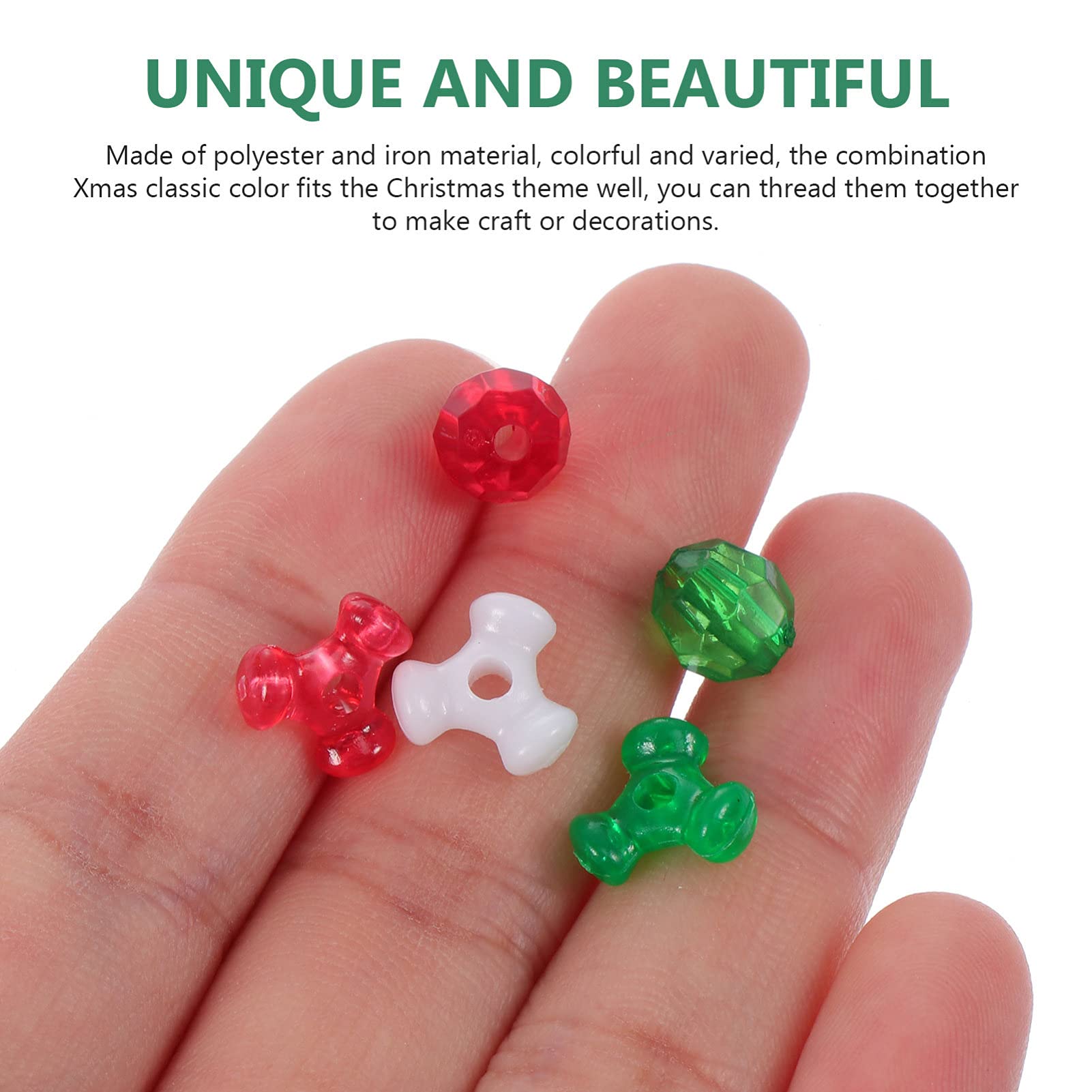 Campanello a Mano, Campane Piccole, Campane for la Casa, 6 Sacchetti di Kit di Ornamenti di Perline di Natale con Perline Fatti a Mano Fai da Te Artigianato Decorazioni Artigianali Fatte a Mano di Nat