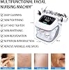 Hydrogen Oxygen Beauty Machine, 10 in 1 Water Oxygen Hydra-Facial Machine, Water Aqua Peeling, Lifting and Tightening, Deep Cleansing, Facial Dermabrasion Equipment, for Home, Spa, Beauty Salon