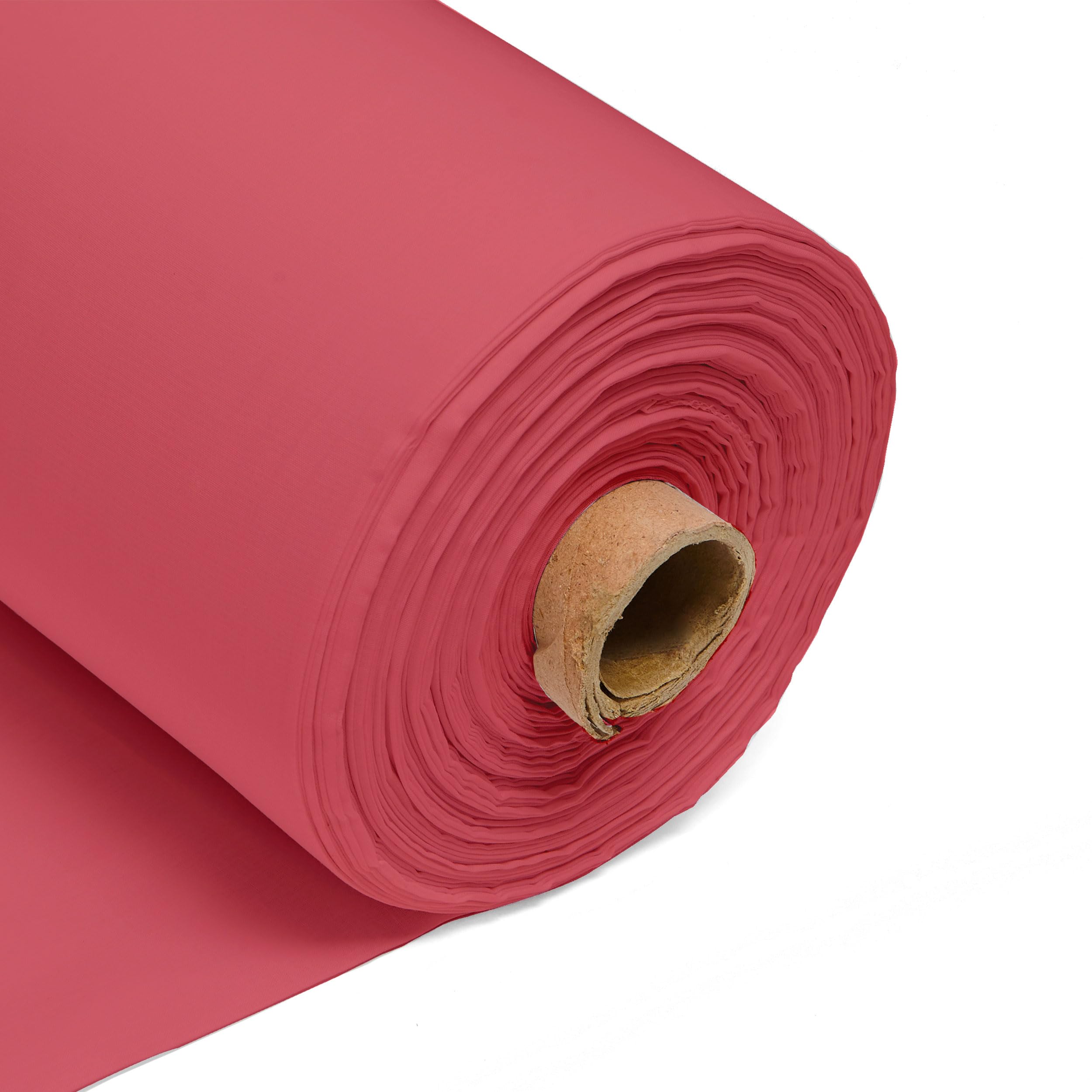 Rose 100% Cotton Plain Fabric – 60 Inch 150cm Wide 150GSM Material - Sewing, Dressmaking, Quilting, Curtain Linings, Pillowcases & Totes by Discount Fabrics LTD - 5Metre