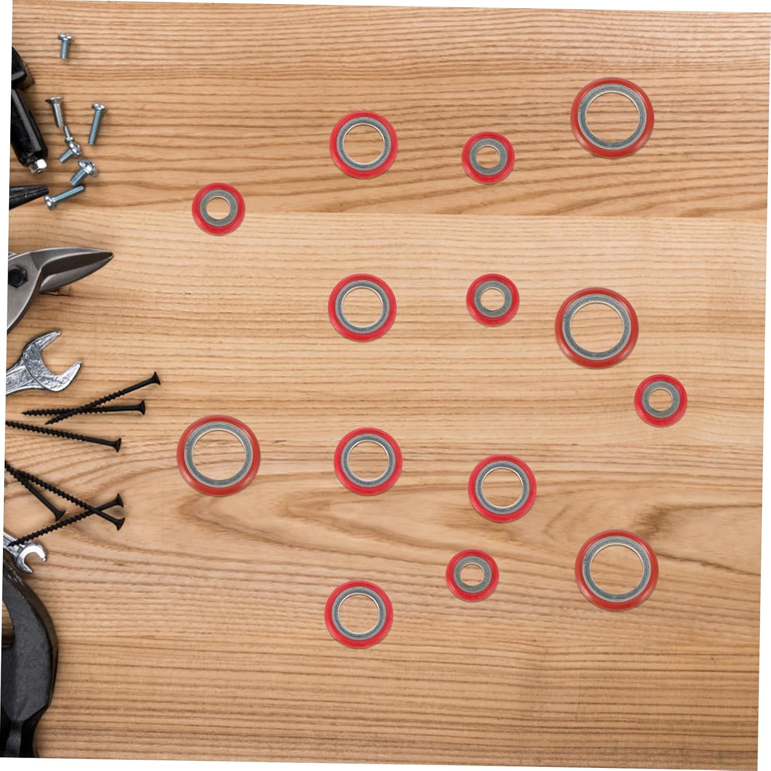 ABOOFAN 30pcs Air Conditioning Compressor Seal Washer Gasket Kit Temperature Resistant Easy to Install Air Conditioner Parts for Automotive Applications