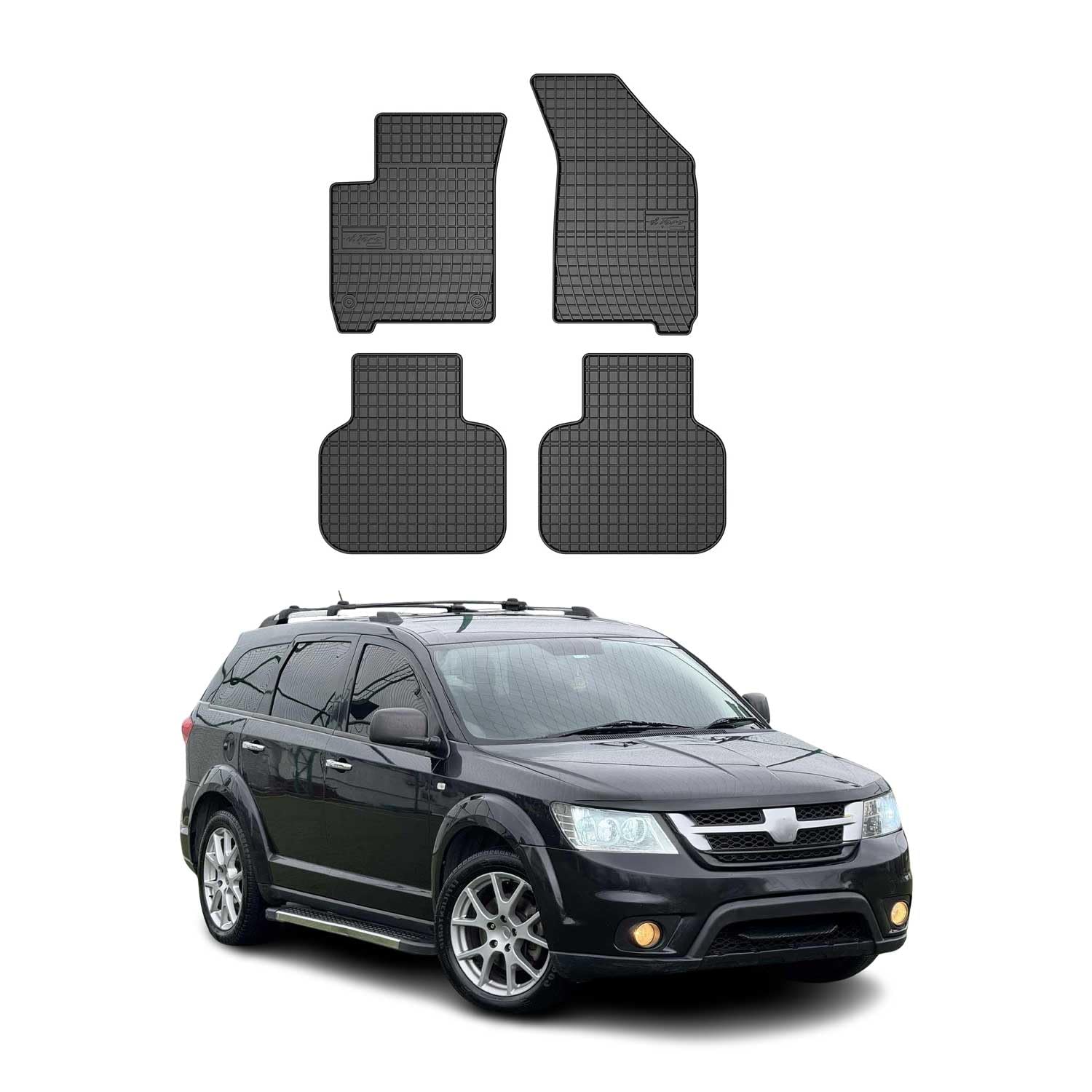 OMAC Fußmatten für FIAT Freemont 2011-2016 Schwarz