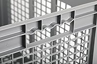 Vista 4 de Hudson Exchange - Contenedor de almacenamiento de malla recto con mango de pared, 24 x 16 x 16 pulgadas, color gris