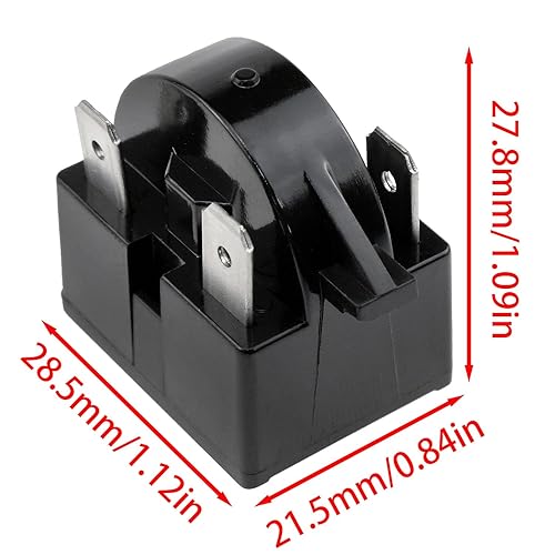 Miniatura 4 de Arrancadores de compresor enfriador de 3 pines Relés de arranque de refrigerador de 4.7 ohmios-2PCS
