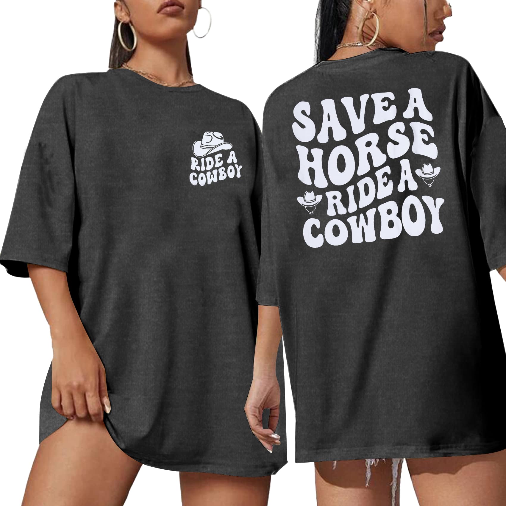 Hold Your Horses T Shirt Women Funny Rodeo Cowboy Graphic Tees