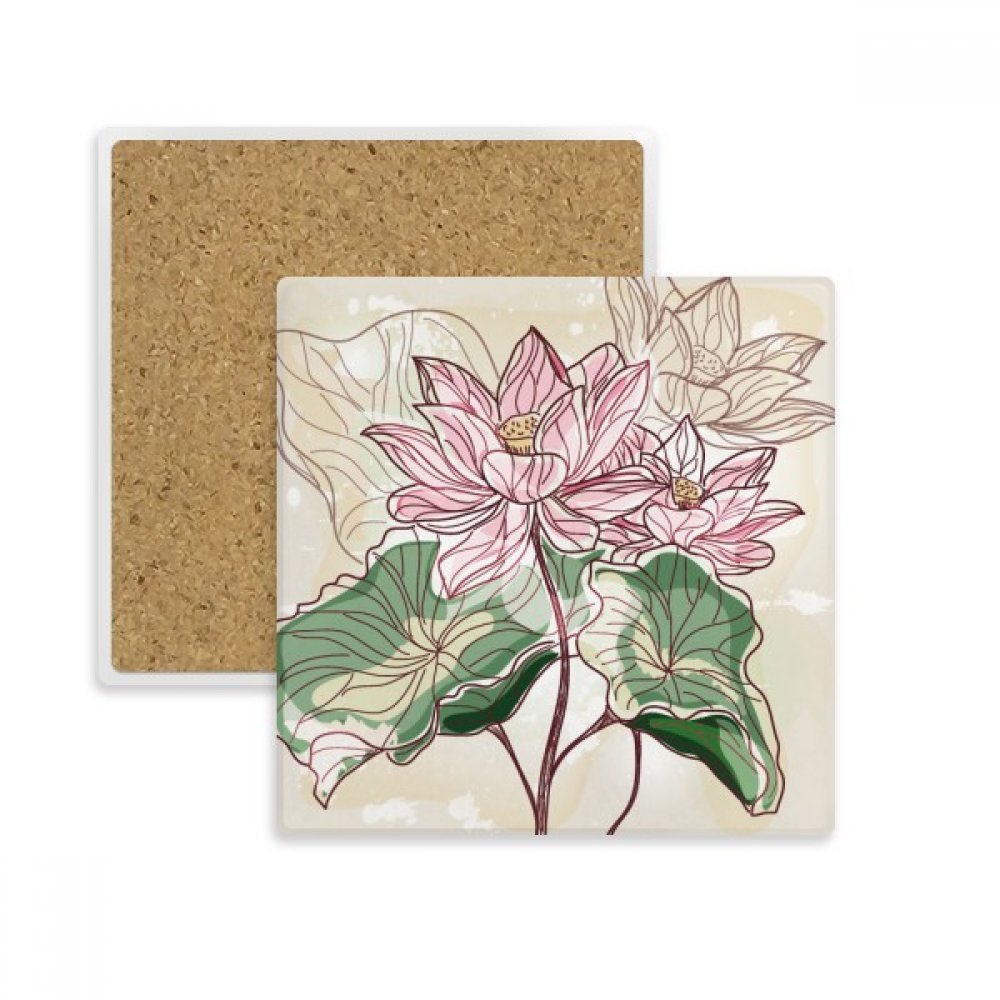 Dessous de verre lotus en pierre pour sublimer vos pauses thé et protéger la table basse