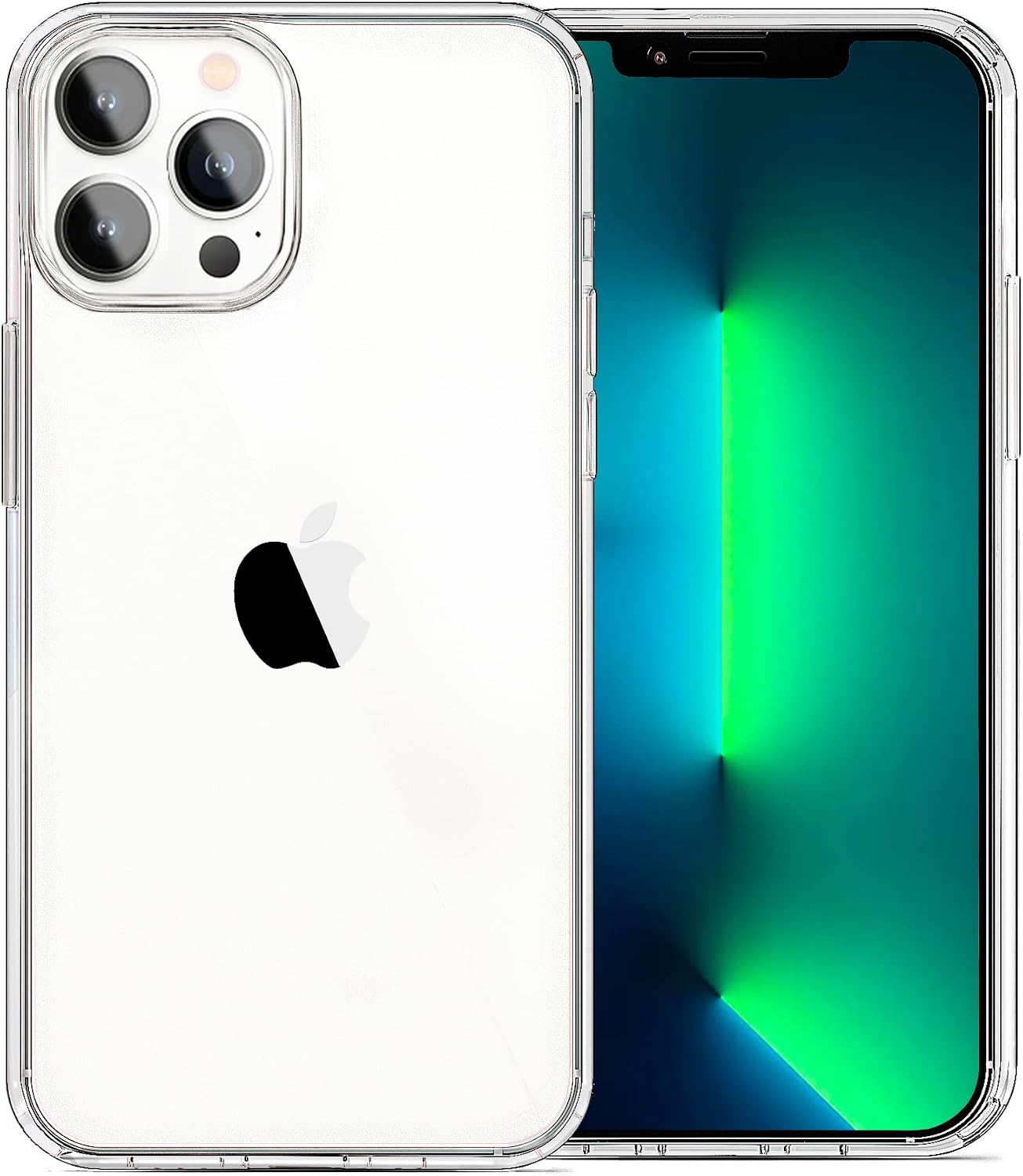 JJGoo Compatible with iPhone 13 Pro Case Clear, Transparent Soft Shockproof Protective Slim Thin Bumper Cover Phone Case for iPhone 13 Pro- 6.1 inch