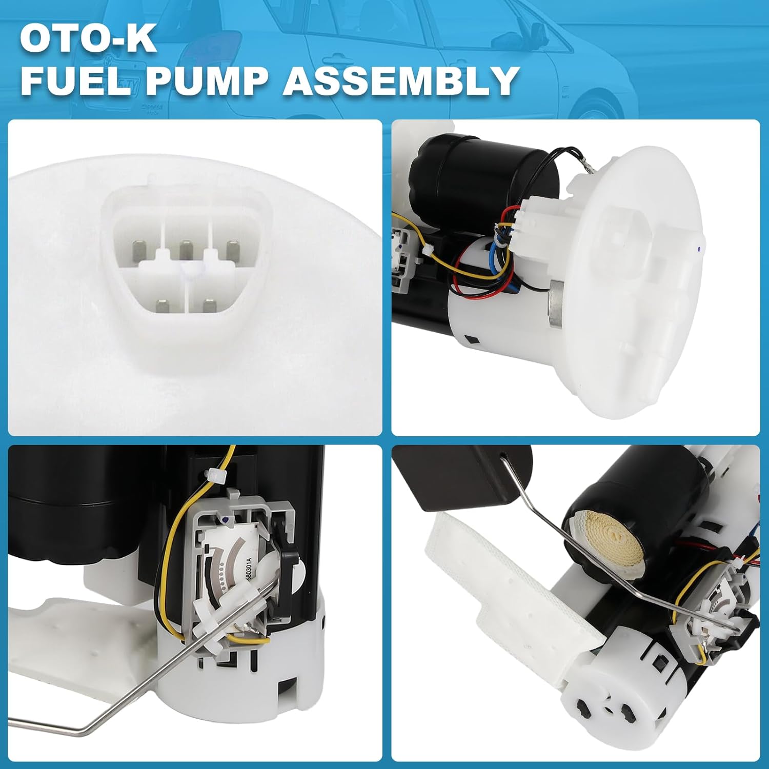 OTO-K Fuel Pump Assembly Compatible with Toyota Camry 1997-2001,Avalon 1998-1999,Solara 1999-2003,Electric Fuel Pump for SP9157M 23221-0a030 9015950343 8332033030