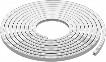 LED Strip Channel 16.4FT/5M IP67 Waterproof Silicone LED Diffuser Channel Flexible Cuttable Light Diffuser for Indoor Outdoor, Strip