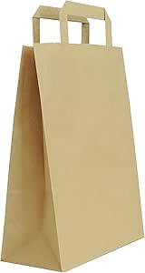 Shopper Kraft Bianche Dozio - 22+10x29cm, Maniglia Piatta, Confezione Da 25 Pezzi - Foto 11