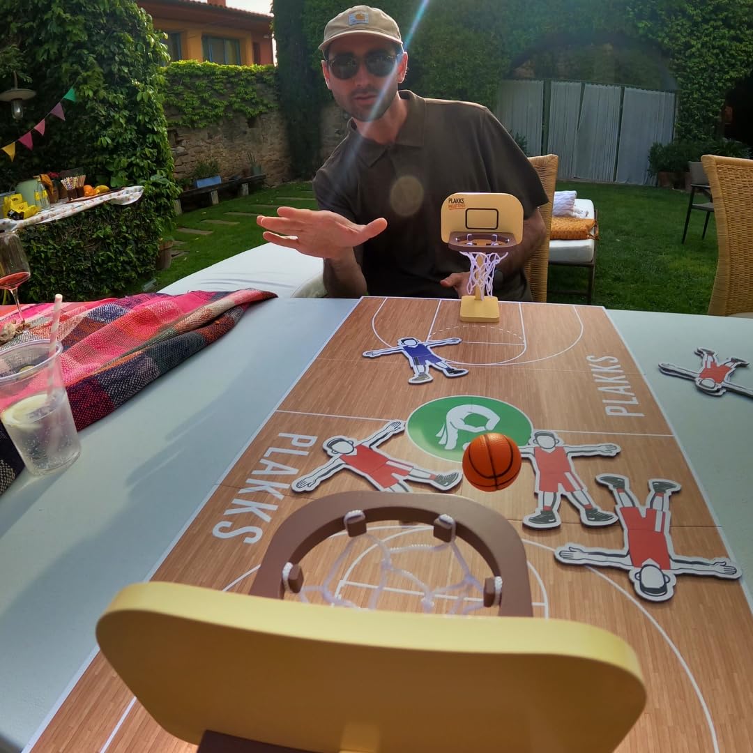 PLAKKS Basketball Juego de Mesa de Baloncesto para Niños y Adultos 2 Jugadores